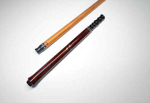 高性能 Cocobolo 台球杆，带碳化枫木杆身